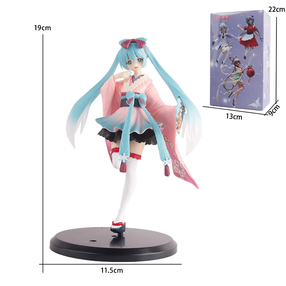 Hatsune Miku Tokyo Series Kimono Figurine - 25cm Kawaii Anime Collectible Toy