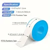PTFE Water Pipe Tape Oil-free Sealing Tape Fitting Thread Seal Tape White Pipe Thread Seal Raw Material Tape Home Essential 6