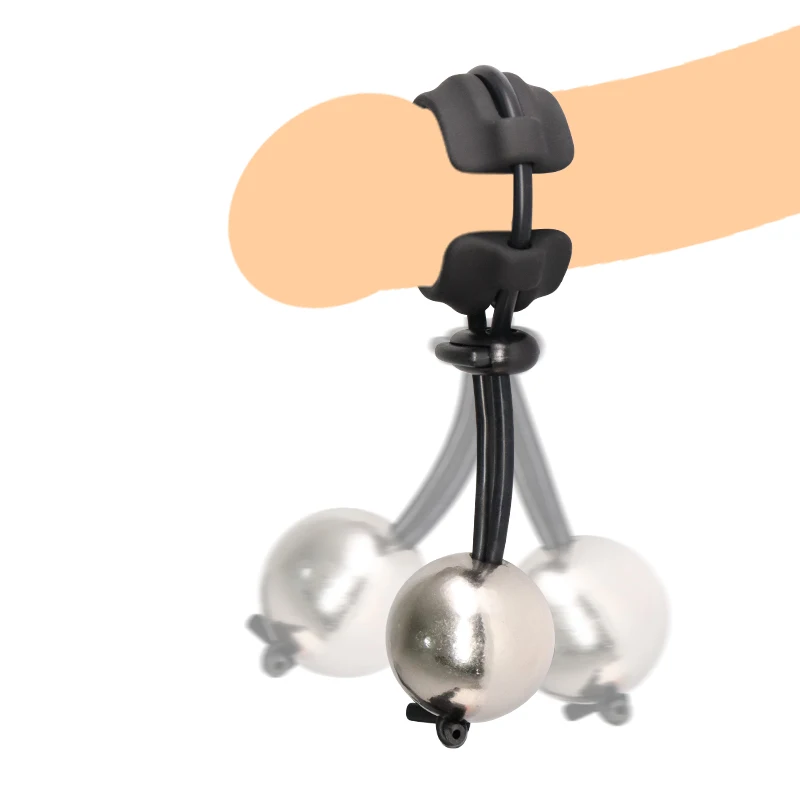 Verstelbare verzwaarde ballstretcher ring van edelstaal_voghion.com