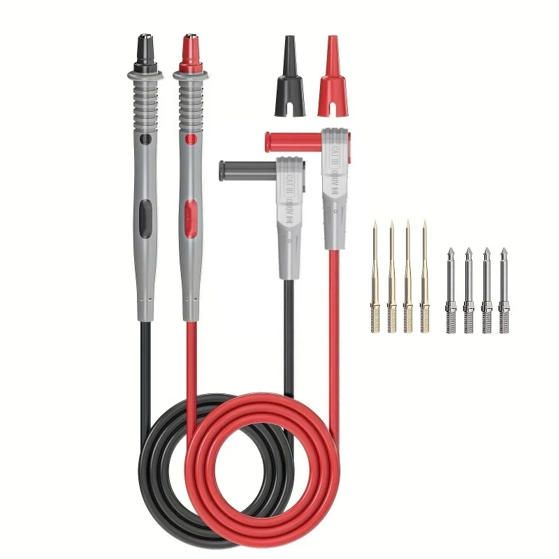 Multimeter Test Leads Kits with Replaceable Needle Probes Alligator Clip 4mm Banana Plug PVC Cable 1000V multimeter test leads kits