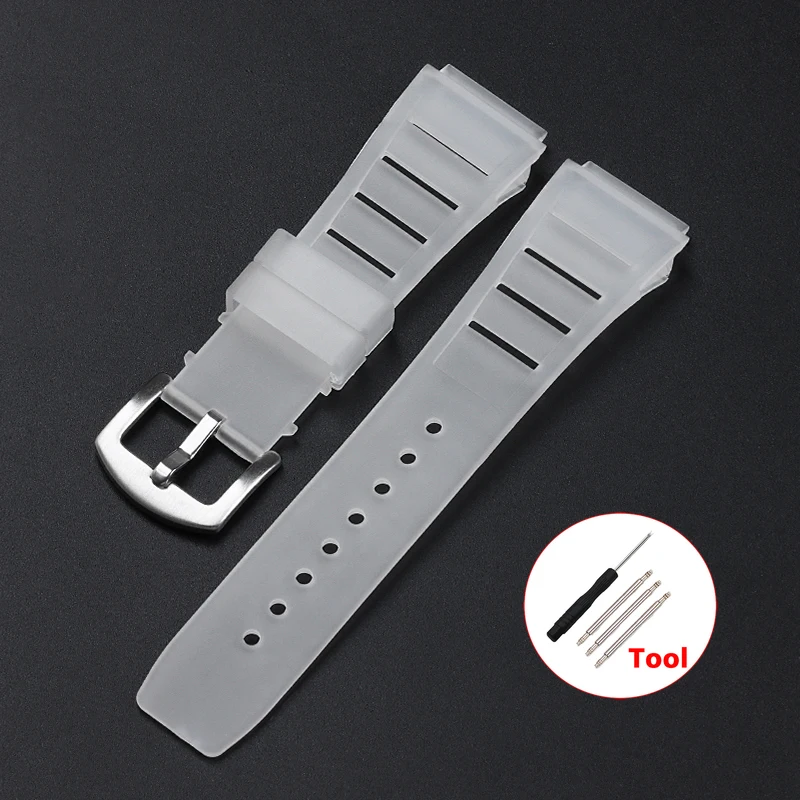 Premium Waterproof Silicone Sport Watch Strap - Soft Diving Rubber Bracelet
