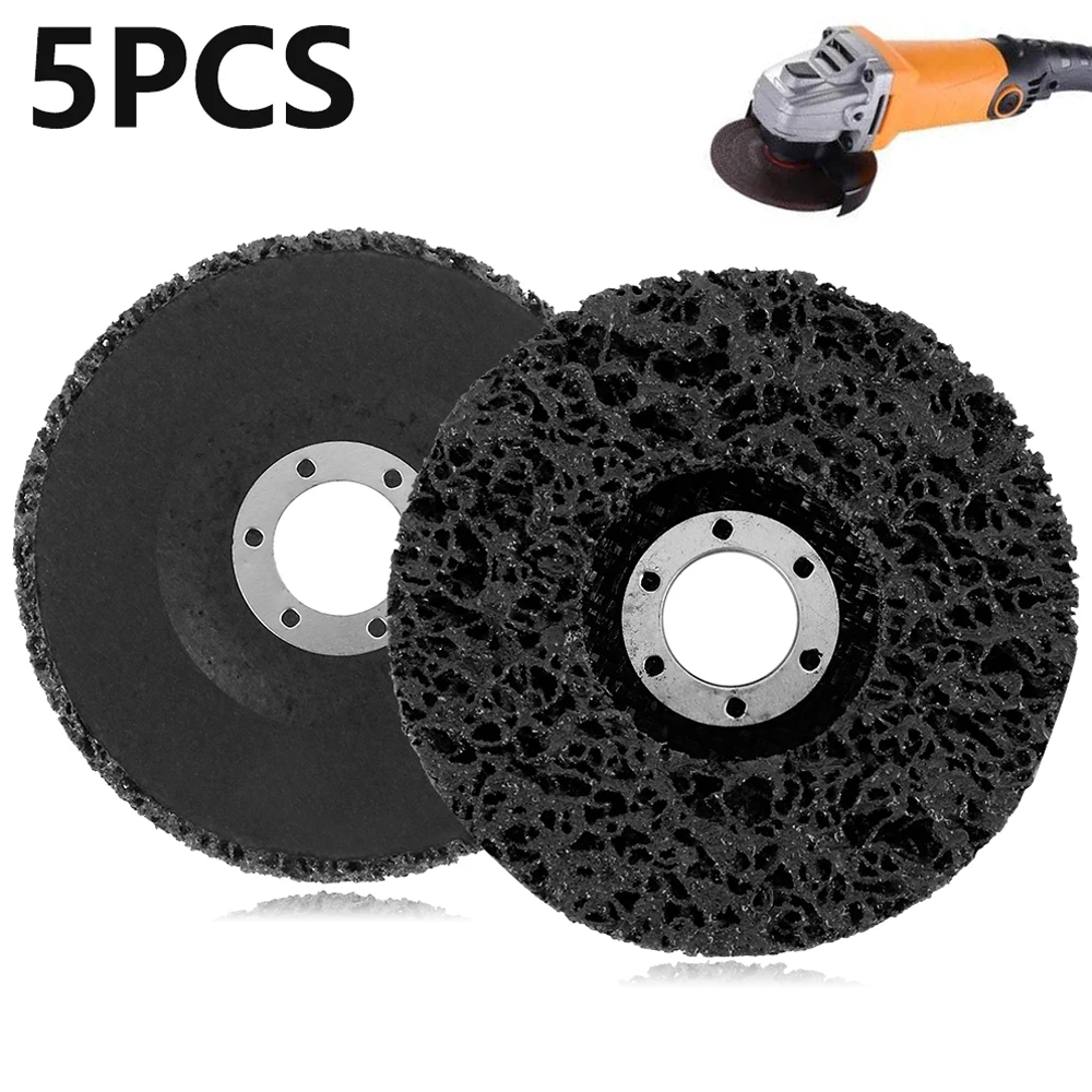 Stripping Wheel 5Pcs Black Strip Discs Abrasive Quick Abrasive Strip Disc Clean & Remove Paint Coating Rust and Oxidation grinding disc abrasive wheel grinding wheel