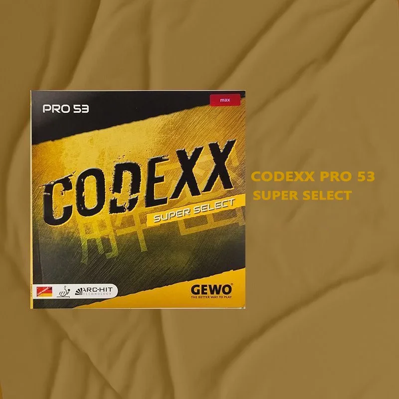 Original GEWO CODEXX PRO 53 55 Explosive Friction Sticky Table Tennis Rubber GEWO CODE XX PRO Ping Pong Cake Sponge