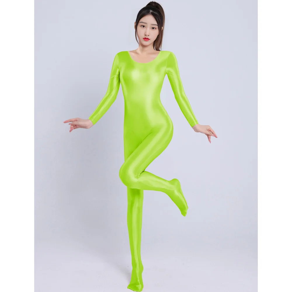 thumbnail image 1 of Body de cuerpo entero brillante sin costuras con busto unisex M XL, leotardo sexy y sexy, mono conjunto, mono de una pieza, 1 of 5