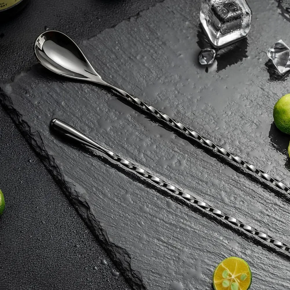 Cucchiaini Da Cocktail In Acciaio Inox - 8 Pezzi Con Manico Lungo 22