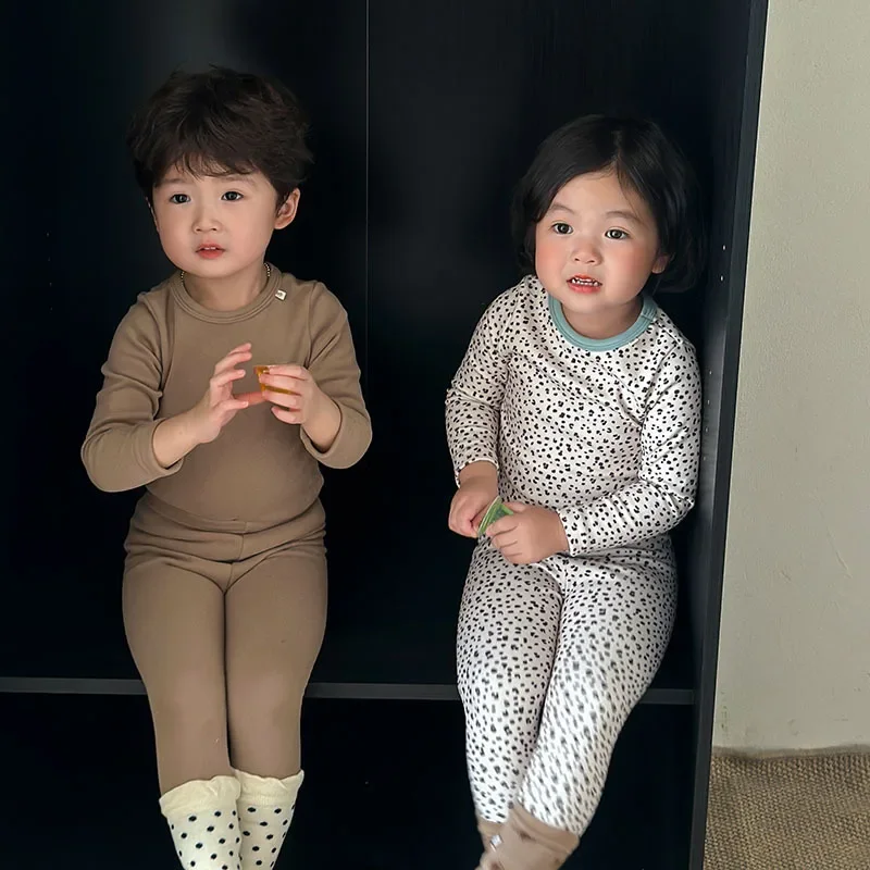 

Children's Warm Underwear New Autumn Clothes Autumn Pants and Home Clothing for Boys and Girls