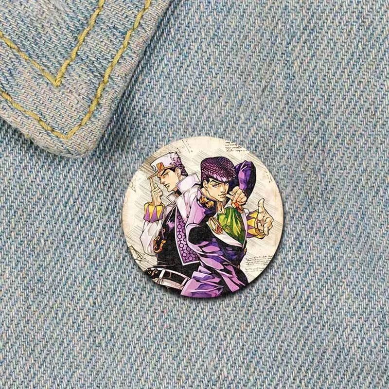 ジョジョの奇妙な冒険の竹のブローチ,漫画のフィギュア,kajo