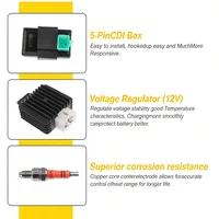 Kit complet de câblage électrique, CDI, STATOR pour moto, ATV, quad, pit bike, buggy, karting 50cc, 70cc, 90cc, 110cc, 125cc 4