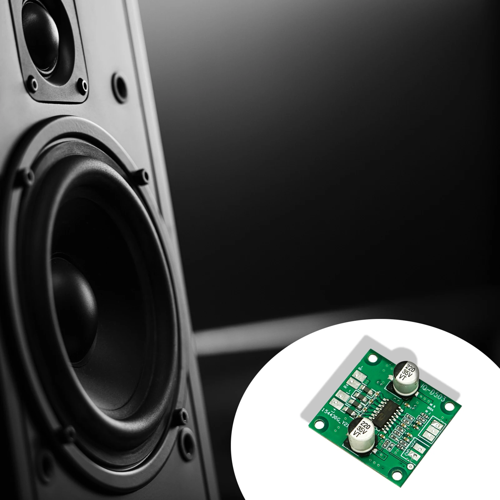 2*40W Mini Digital Power Amplifier Board for Stereo Audio Amplifier Module 12V Power Amplifier Board for Car Audio System - 2