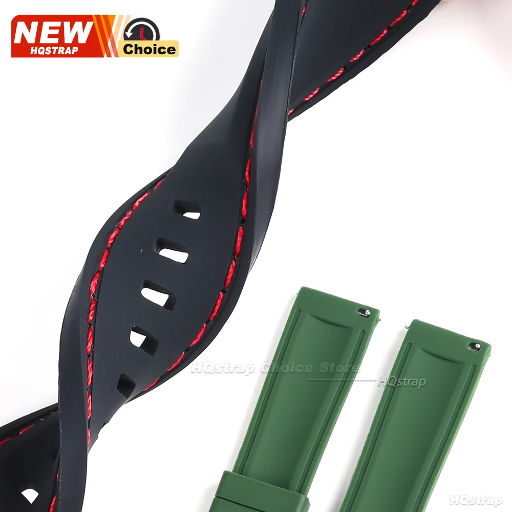 Enhanced Waterproof Sports Silicone Watch Band Strap, Universal Fit