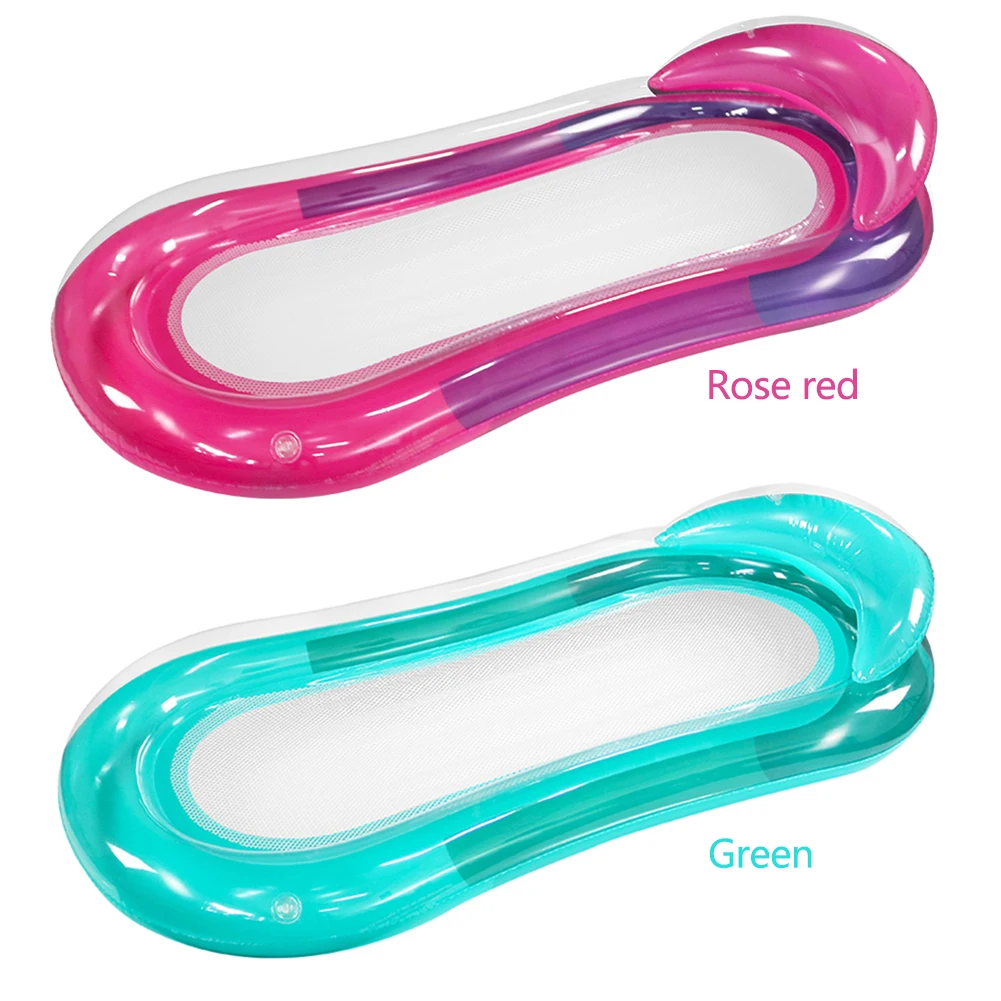 PVC Waterproof Inflatable Pool Lounger Foldable Hammock Bed