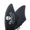 Twin Keel Single&Twin Tab Surfing Fins-Keel Twin Fins Set Honeycomb Fiberglass with Fin Screws and Fin Key 4