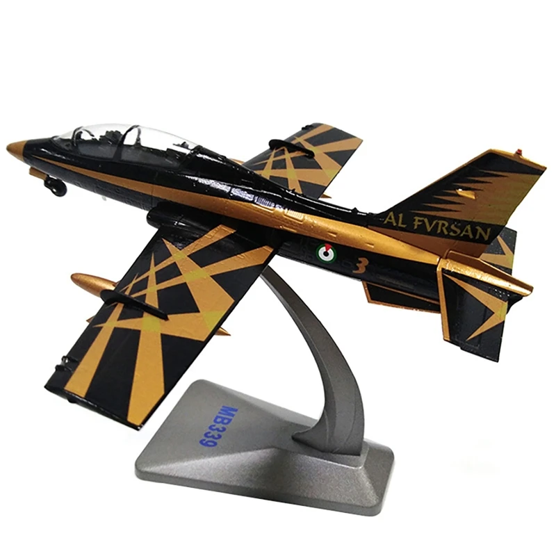 

1:72 Simulation Alloy Die Cast Ltalian MB-339 Trainer Aircraft Plane With Stand Model Gift Collection