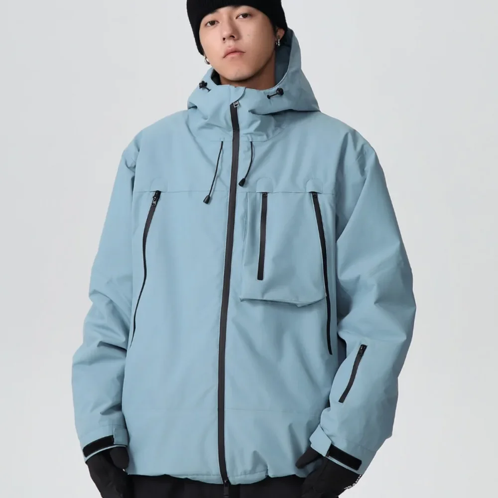 Winter New Woman Outdoor Skiing Jackets Windproof Waterproof Hooded Zipper Set Sports Snow Men Adult Jaqueta Ski Snowboard