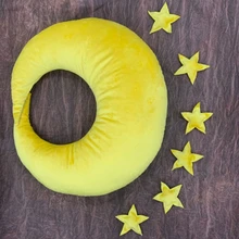  Baby Posing Pillow Newborn Photography Props Cute Baby Hat Colorful Beans Moon Stars Photo Shooting Set For Infant Newborn Gifts 