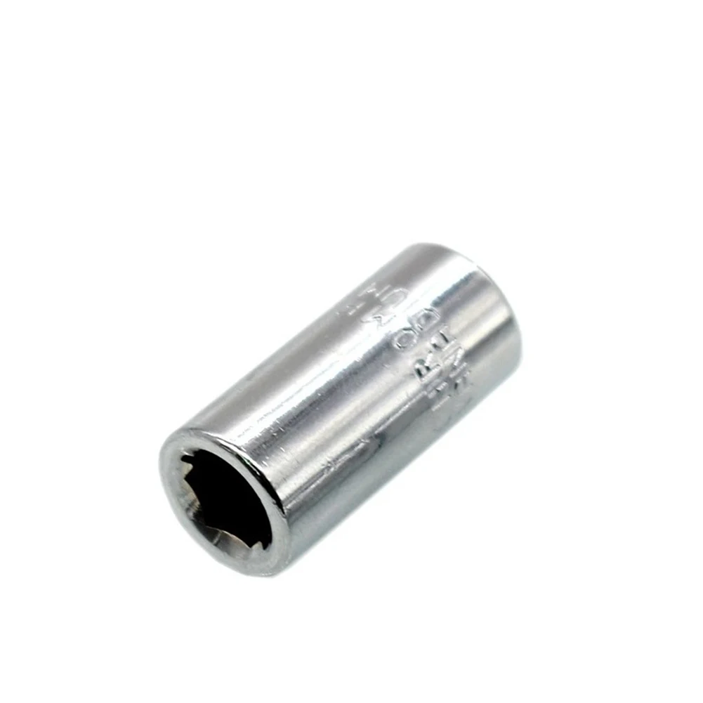 4PCS 1/4" Square Drive To 1/4" Hex Socket Bits Converter Screwdriver Bit Adapter For Screwdriver Bit Socket Adapter Step Drill 3