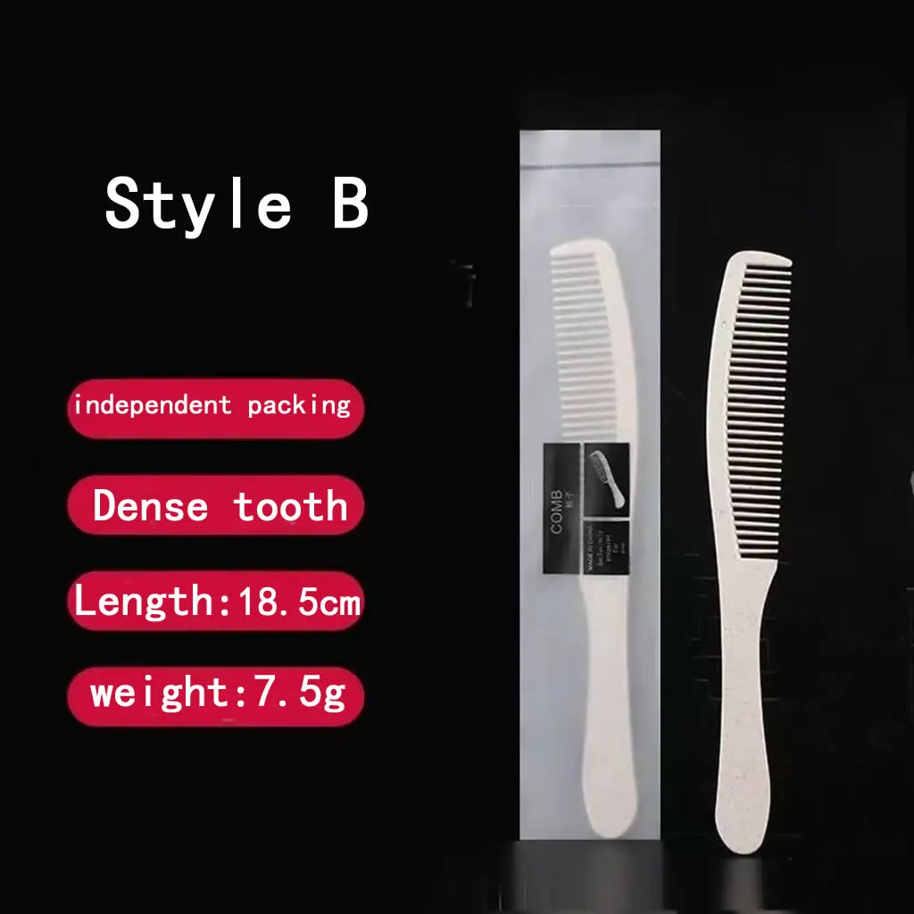 Free Shipping Hotel Star High End Restaurant Supplies Travel Hairdressing Beauty Salon Independent Packing Disposable Comb 4