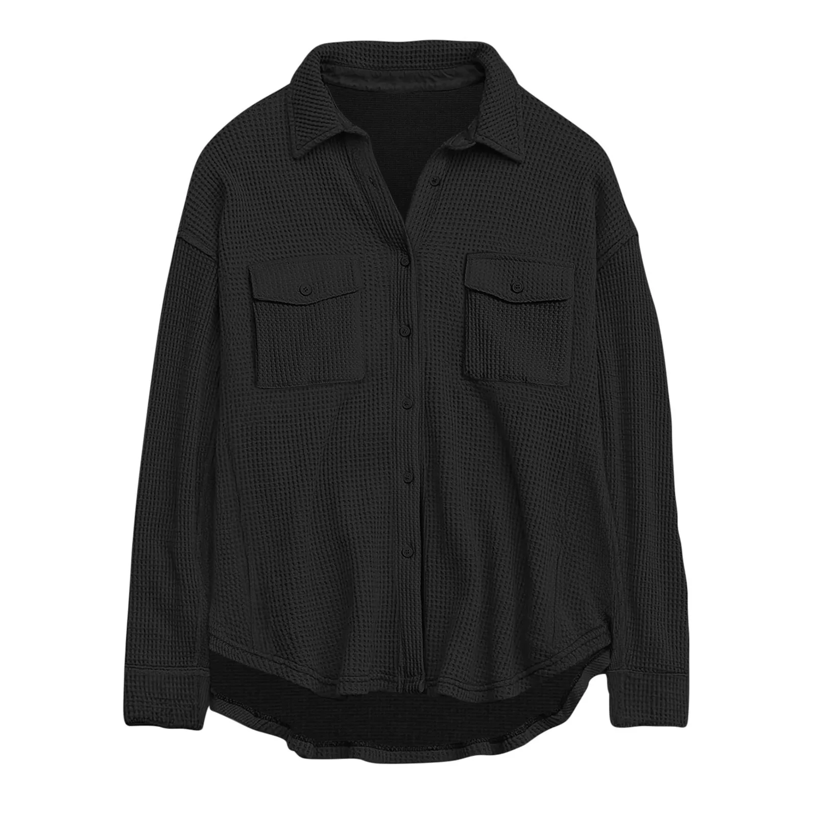 Women Loose Fit Long Sleeve Vintage Blouse Top