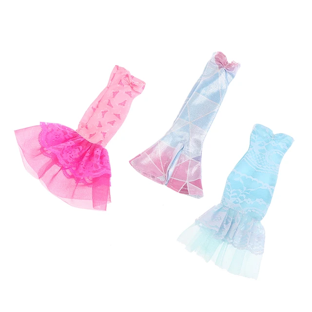 3 itens/lote roupas para barbie jogo vestir roupa topos calças 30 cm moda  vestido em miniatura acessórios para barbie presentes diy meninas