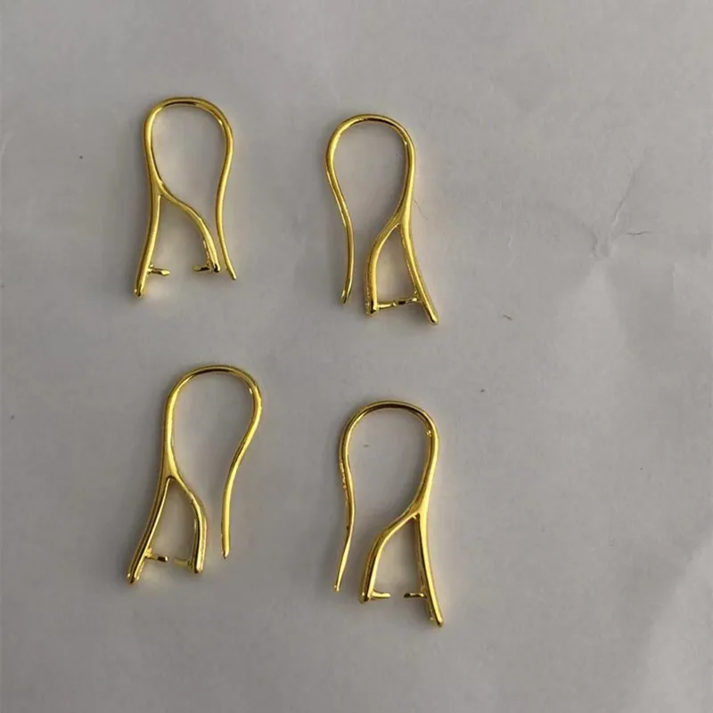 Elegant Silver Glossy Bail Pinch Clasps & Hooks for Jewelry Making (10/20/50PCS)