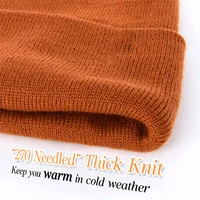 Unisex Basic Foldable Cuff Knit Beanie - Classic Winter Hat for Men & Women, Warm Ribbed Cap for Fall & Winter 4