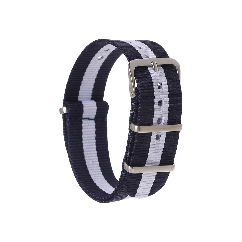 Universal Adjustable Nylon Watch Strap – Breathable Weave Wristband Replacement