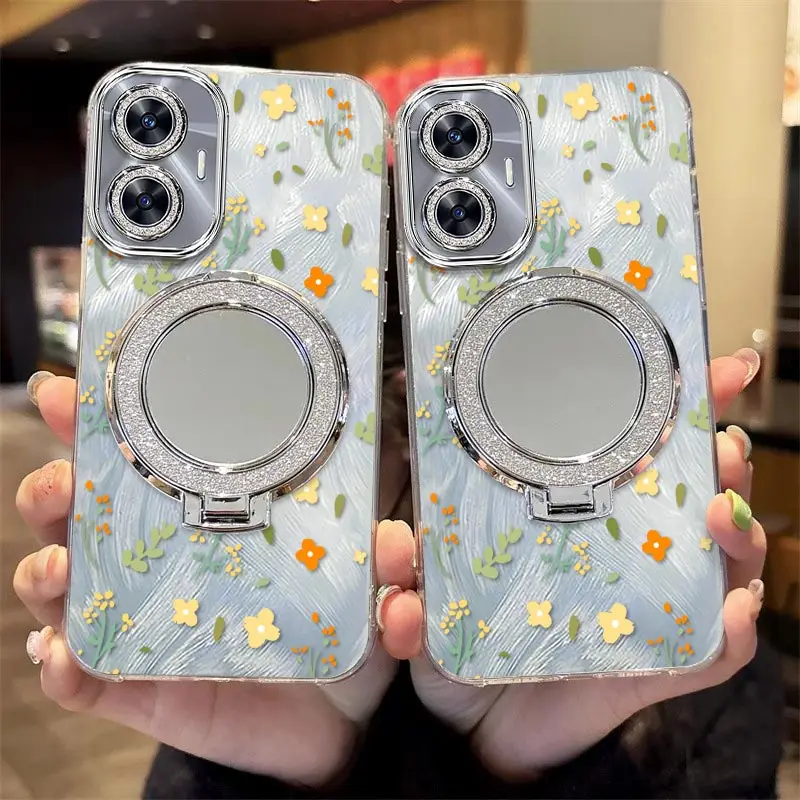 Lovely Flower Bracelet Holder Phone Case Cover