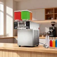 Machine à glace pilée commerciale en acier inoxydable, quatre barils, 1200W, 110V 3