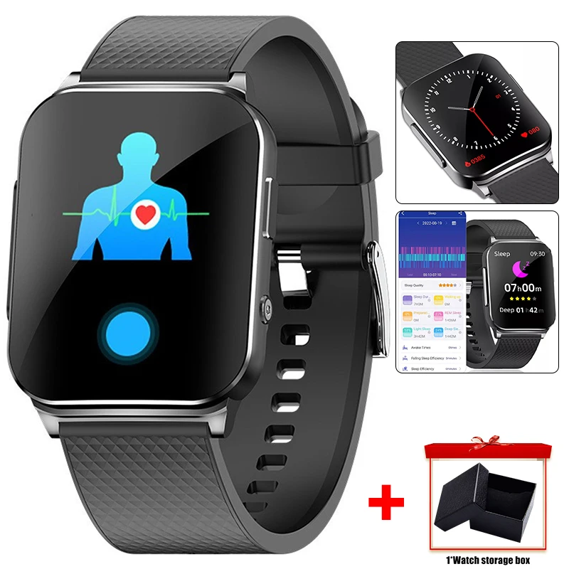 

ECG+ECG Smart Watch For Men 50 Sports Modes 24 Hour dynamic Blood Pressure Heart Rate Monitoring Smartwatch For Android IOS