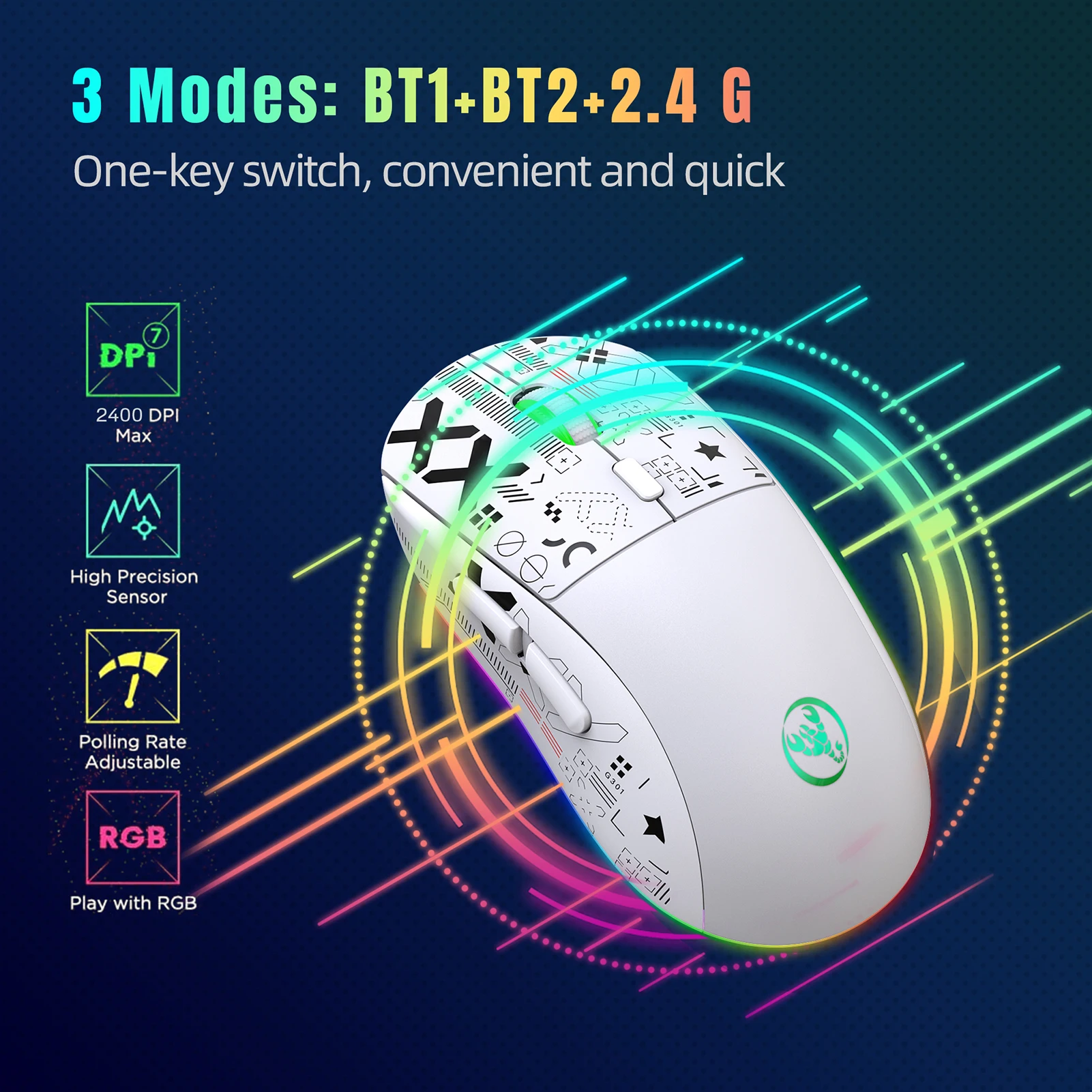 HXSJ 유선 RGB 스트리머 미니 게임용 키보드, 충돌 없는 멤브레인 키보드, 19 키, 초강력 기계식 느낌 키보드, V200, K68