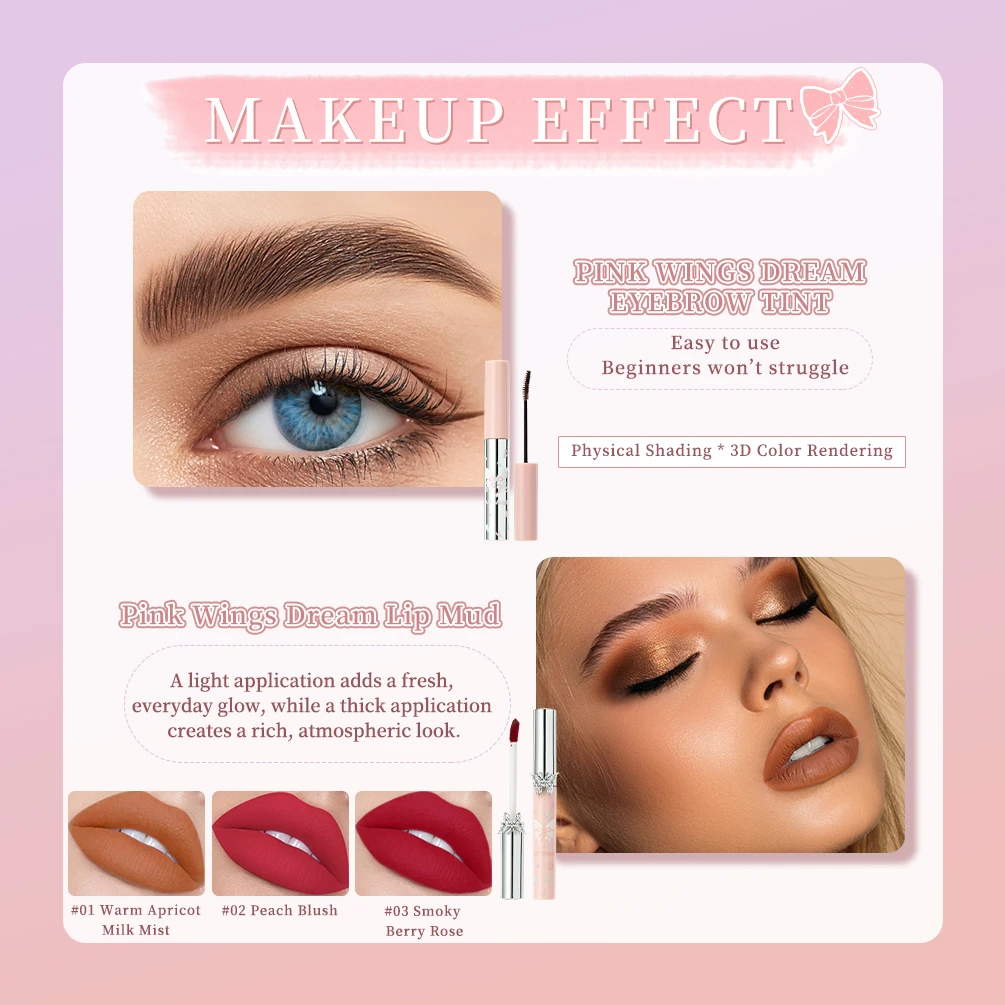 ART VALUE Makeup Sets Include 3 Lipgloss Tint,1 Blush,1 Eyebrow Tint,1 Eyeshadow Palette,1 Pressed Powder,1 Highlighter Powder - 4