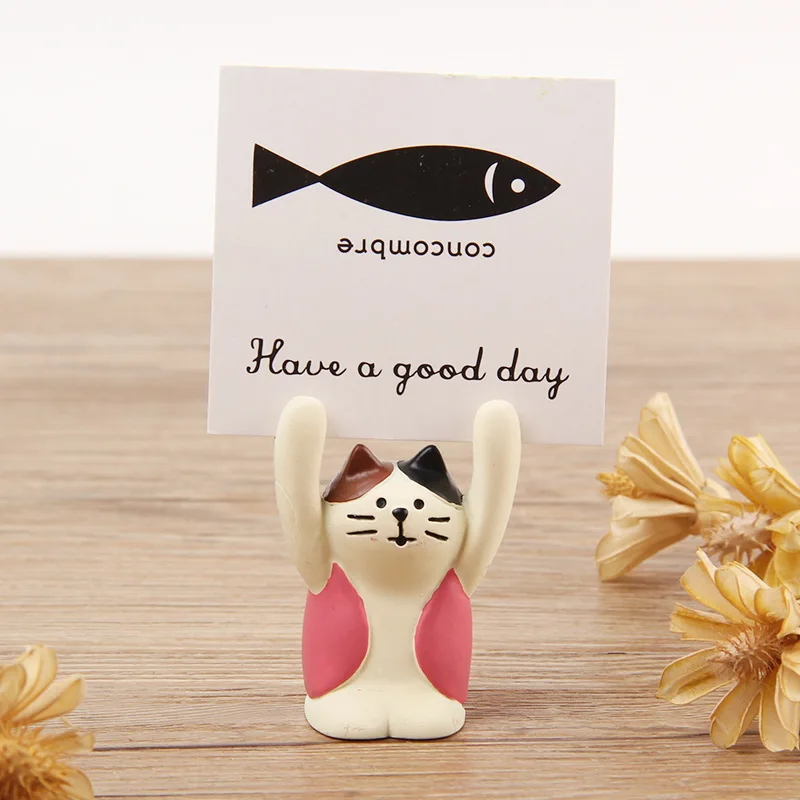 Card Holder Desk Card Holder Creative Cartoon Memo Clips Photocards Display Stand