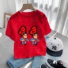 Birthday Number 3-12 Summer Short Sleeve Children's Clothing T-shirts for Children Cartoons Kawaii Spiderman Top Kawaii Cartoons 3