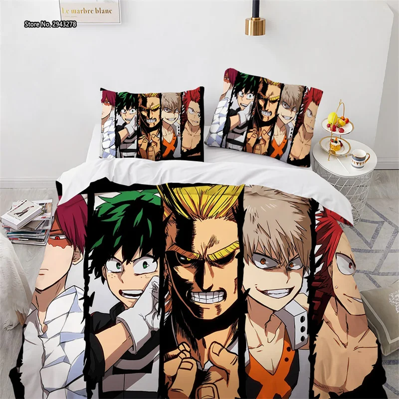 My Hero Academy Digital Printed Home Textile Bedroom Decorated Multi-size Duvet Comforter Pillowcases 2/3pcs