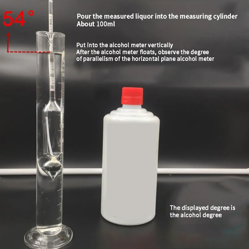 Home Tool Alcohol Meter Tester Wine Concentration Meter 7 Different Types 0-100 wine alcohol meter