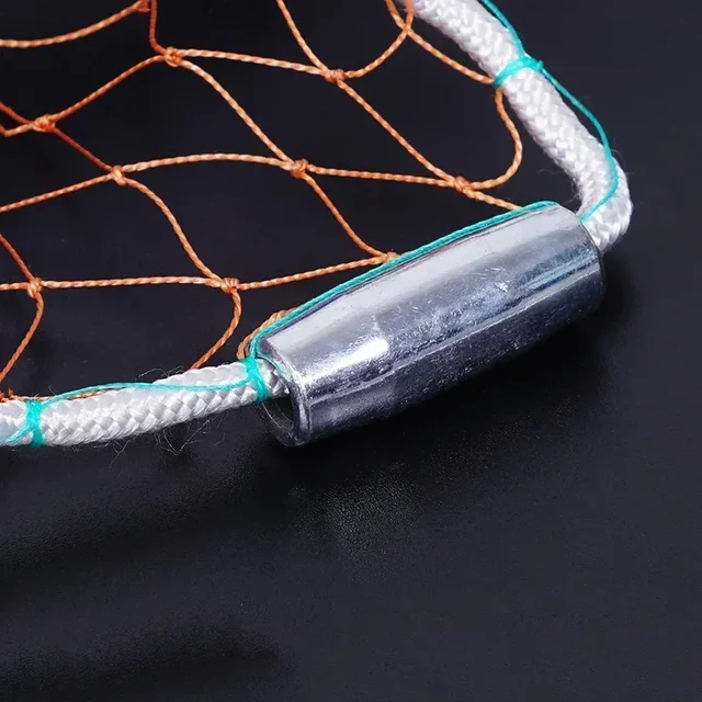 Lawaia Outdoor Cast Network with Steel Pendant Nylon Braided Line Hand Throw Fishing Net with Big Plastic Blue Ring Network 5