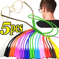 1/5pcs Silicone Anti-slip Glasses Rope Sports Eyeglasses Strap Lanyard Glasses Neck Cord Accessories Sunglasses Holder Accessory 1