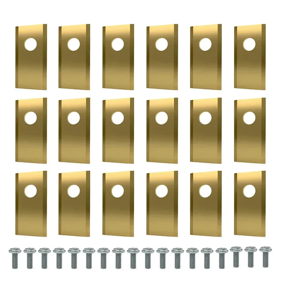 18Pcs Stainless Steel Lawn Mower Replacement Blades