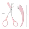 1/2/3Pcs For Women Eyebrow Scissors With Comb Brow Trimmer Scraper Eyebrow Trimming Knife Eyebrow Face Razor 6