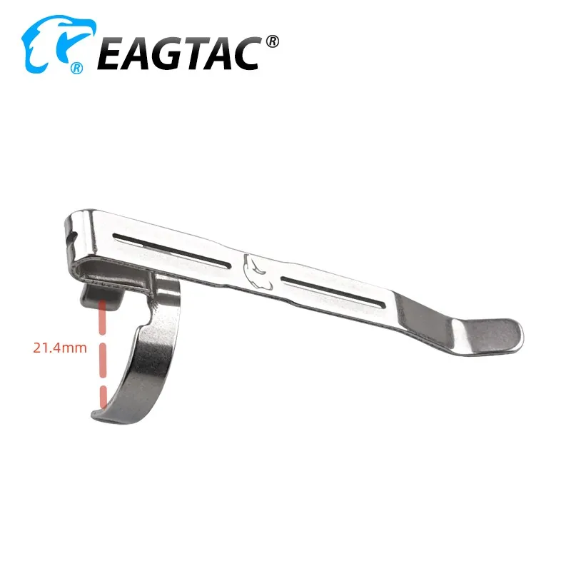EAGTAC Stainless Steel Pocket Clip Titanium Coated for LED Flashlight T25LR/S25LR/T25V/S25V/TX3V/TX3L PRO/T25C2 SKU3774 SKU3160