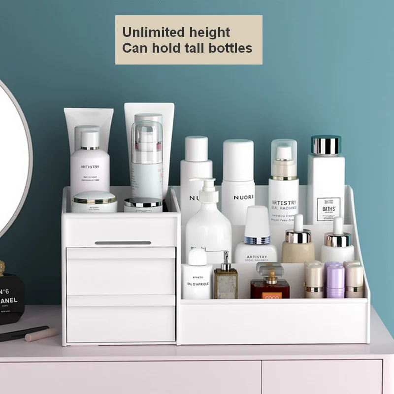 Makeup Organizer Makeup Storage Box Cosmetic Storage Box Storage Box Multifunctional Cosmetic Storage Box Vanity Bathroom Universal Compartment Storage Rack