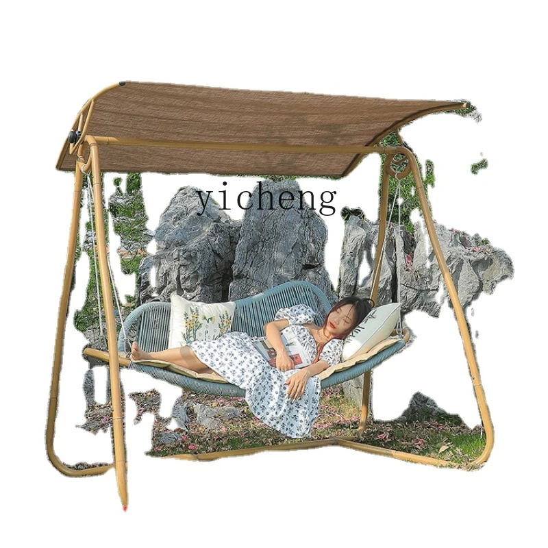 

XL Outdoor Courtyard Swing Rocking Chair Double to Balcony Glider