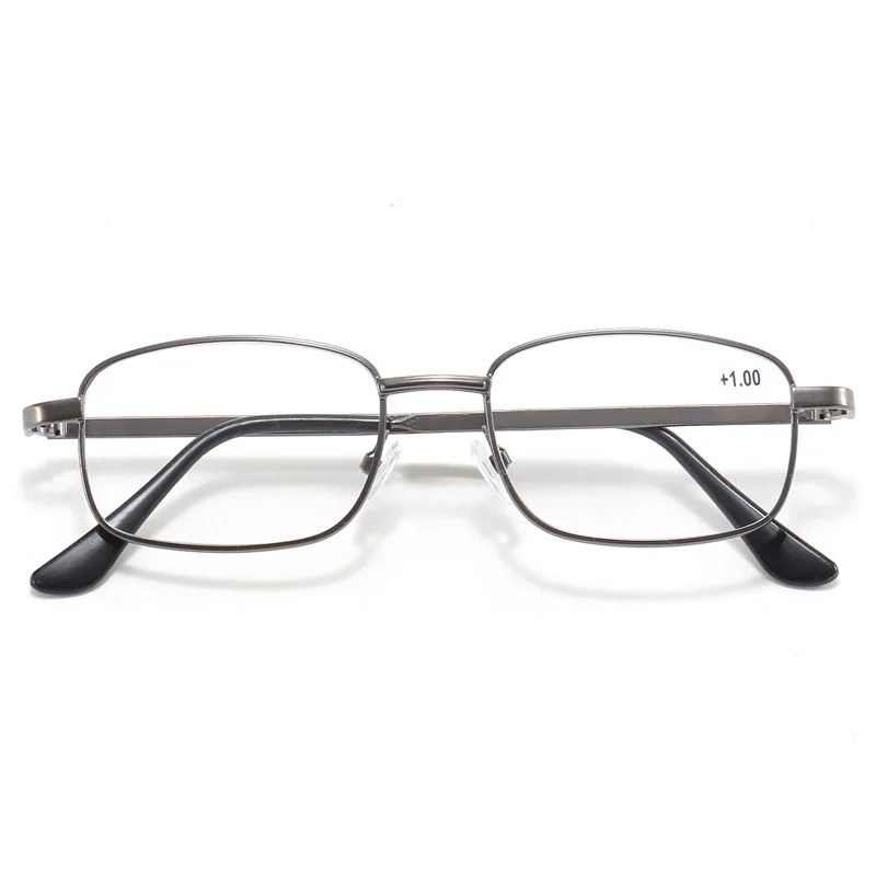 

Finished Anti Blue Elderly Reading Glasses Women Men Business Presbyopic Glasses 1.0 1.5 2.0 4.0 Classic Metal Reading Eyewear