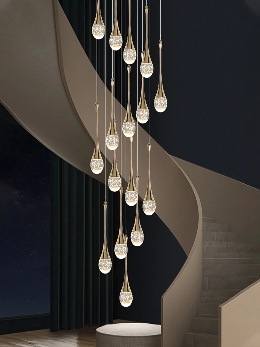 Modern Bubble Crystal Pendant Light - Indoor Hanging Lamp for Kitchen Dining Living Room Bar Cafe Decor