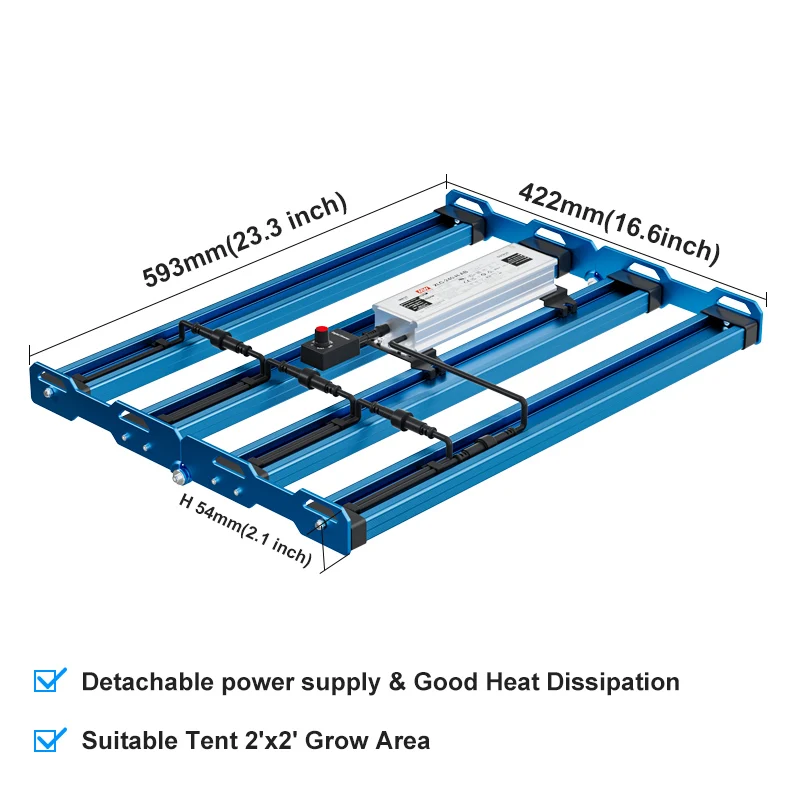 P55 240w lm301h Evo Led Grow Lamp 240W KingBrite LM301H EVO Led Grow Light Bar