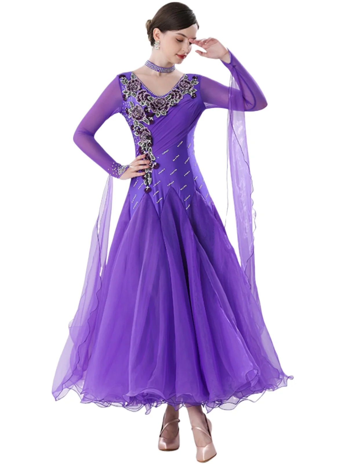 

2024, современное танцевальное платье, новые костюмы для бальных танцев, модель TM8231