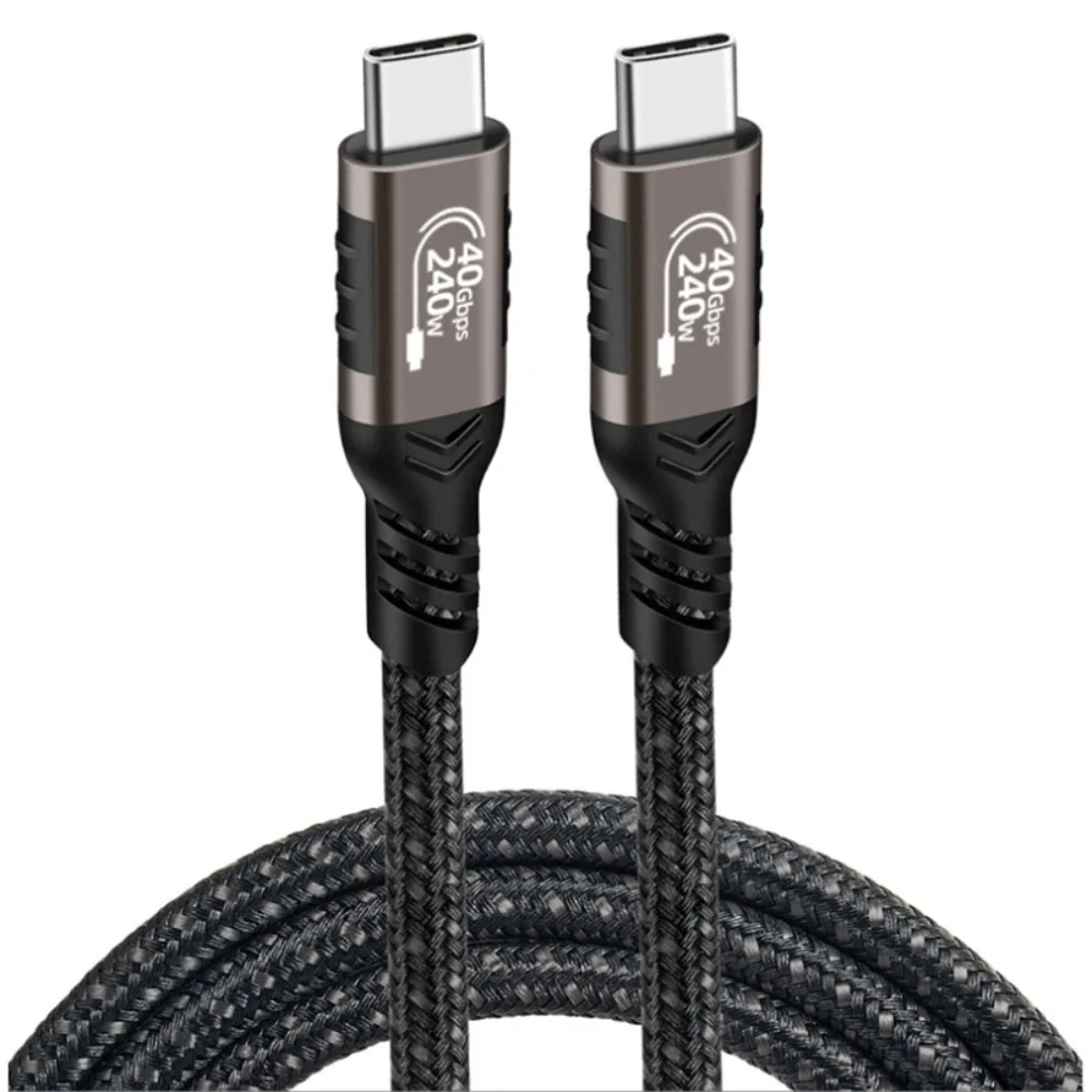 

Line Support 6K 5K Compatible Thundebolt 4 Data Wire 8K USB4 Cable Type C to Type C Cord 240W Charging Cable Fast Charge Cord