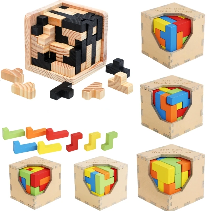 

Детская деревянная головоломка Монтессори, 54 шт.