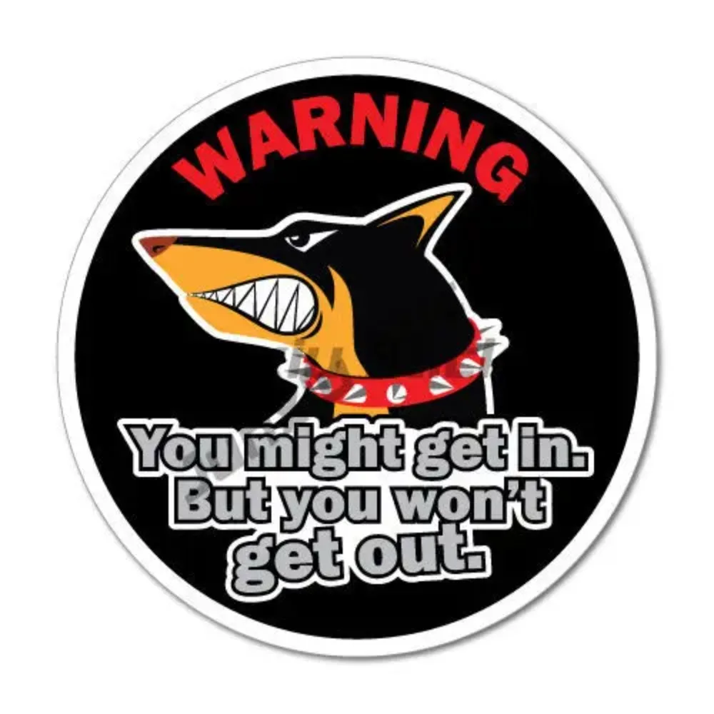 Warning Dog Doberman Pet Sticker Funny Car Stickers Window Decoration Waterproof Anti-scratch Car Anti-scratch  Accessories