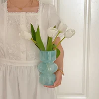 Glass Vase Home Decor Vases Room Decor Nordic Wedding Decoration Flower Pot Colored Glass Container Hydroponic Table Decoration - Image 5
